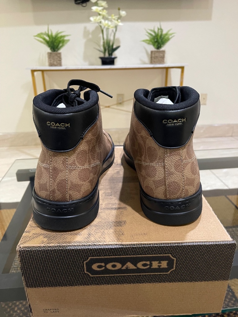 Men's COACH Signature Canvas Sneakers Size 13 - Picture 3 of 12